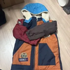 DOUBLE.B ダウンコート ボア付きフード⭐︎120サイズ⭐︎匿名配送