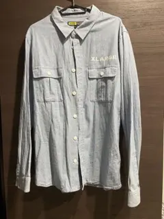 XLARGE デニムシャツ 長袖 ライトブルー