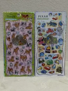 ディズニー ピクサー バンビ プチドロップ プチドロ シール 2枚セット