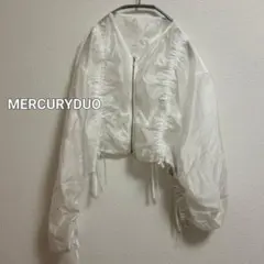 新品 MERCURYDUO マーキュリーデュオ シアー ジップアップパーカーのサムネイル