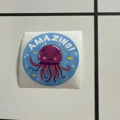 タコのイラスト シール AMAZING!
