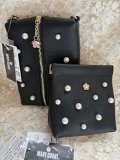 マリークワントポーチ　MARY QUANT スムースセットパール センターパート