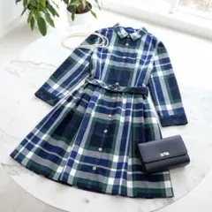 新品タグ付き ブルーレーベルクレストブリッジ チェック ワンピース 38