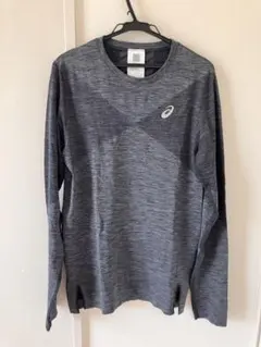 アシックス　ランニング　シームレス長袖Tシャツ　メンズ　サイズS