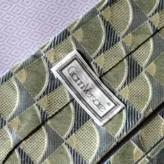 ネクタイ 212 GIANNI VERSACE ブルーグリーン 扇型 シルク