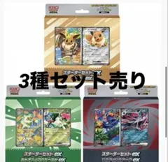 新品未開封 3種類 ポケモンカード スターターセットex Pokemon JP
