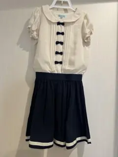TOCCA ワンピース 110サイズ アイボリー・ネイビー