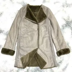 コムサイズム⭐︎エコファームートンコート M ボンディング フェイク ふわふわ 9
