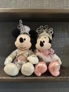 Disney ミッキー＆ミニー　ぬいぐるみキーホルダー