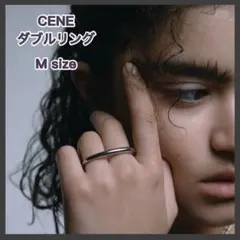 CENE ダブルリング Mサイズ シルバーカラーのサムネイル
