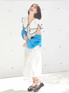 snidel  パイピングフリルワンピース