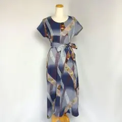 着物リメイク浴衣リメイクCOMME CA DU MODEの浴衣でロングワンピース