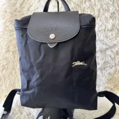 超美品 Longchamp ル•プリアージュ リュック黒