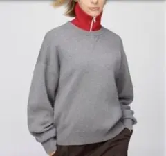 UNIQLO:C スムースコットンクルーネックセーター　XL グレー