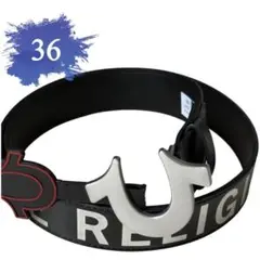 TRUE RELIGION ベルト ブラック サイズ36 TRUE RELIGION ベルト レザー ブラック サイズ36 メンズ USA - メルカリ