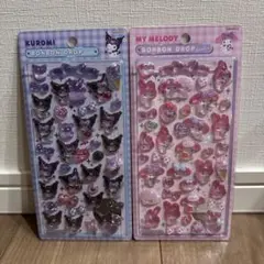 【正規品】マイメロ　クロミ　ボンボンドロップシール2シートセット