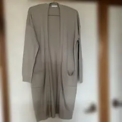 CHIME ベージュ ロングカーディガン　レディースMサイズ