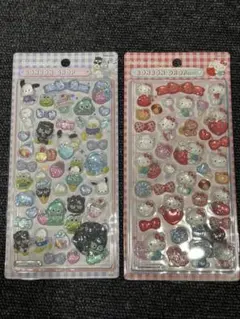 サンリオ　ボンボンドロップシール　立体　ステッカー　ぷっくり　うるちゅる