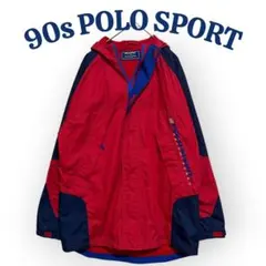 90s POLO SPORT ナイロンジャケット ラルフローレン ロゴ刺繍