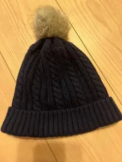 H&M ニット帽 ネイビー 2-4Y