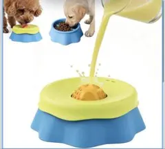 早食い防止食器 犬猫ローリングボール付き 2in1 スローフィーダー 早食い防止のサムネイル