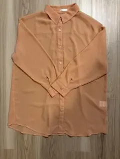 COLZA シアーシャツ 長袖 コーラルのサムネイル