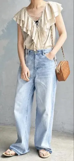 Spick & Span 【5 1/2】LOOSE-STRAIGHT DENIMのサムネイル