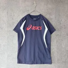 asics アシックス スポーツ半袖Tシャツ 150 ロゴ ネイビーのサムネイル