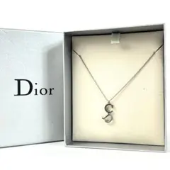 クリスチャン ディオール CDロゴ ネックレス シルバー　Dior