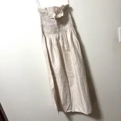 H&M 新品タグ付きベージュ キャミワンピース ロング　美品