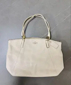 【美品】COACH コーチ　白　 レザー　トートバッグ　ショルダーバッグ