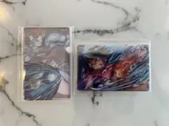 鬼滅の刃 WEBSHOPくじD賞レイヤードクリアカードセット 2点 セット