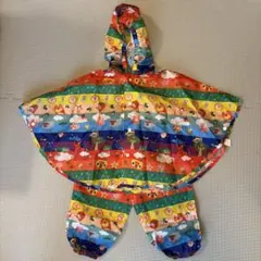 カラフル動物柄 ベビーレインコート