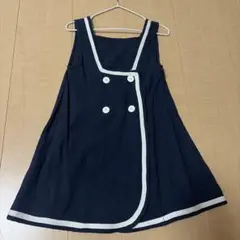 ワンピース ネイビー 韓国風 テータテート