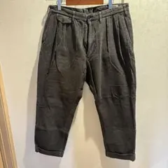 コーデュロイ スラックス XL ダークグレー