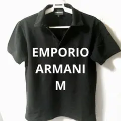 EMPORIO ARMANI Ｖネックポロシャツ 黒Мのサムネイル