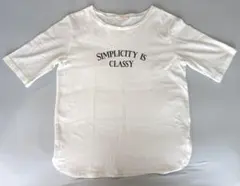 【Chez toi】ロゴTシャツ SIMPLICITY IS CLASSYのサムネイル