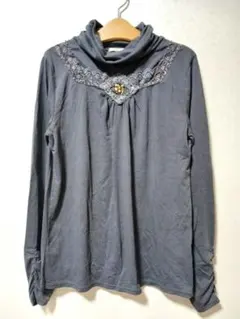 axes femme グレー タートルネック M