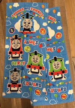 きかんしゃトーマス☆フェイスタオル☆2枚セット☆美品☆保育園☆幼稚園