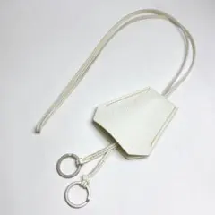 エルメス　クロシェット　ネックレス　ホワイト　◽︎E刻印　2001年　マルジェラ期 エルメス クロシェット ネックレス ホワイト ◽︎E刻印 2001年