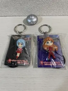 【エヴァンゲリオン】綾波レイ&惣流・アスカ・ラングレー　キーチェーンフィギュア