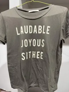 ADAM ET ROPE ロゴTシャツ カーキのサムネイル