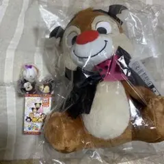 ディズニー　デールぬいぐるみ&のせキャラ　ツムツム　ハロウィンVer