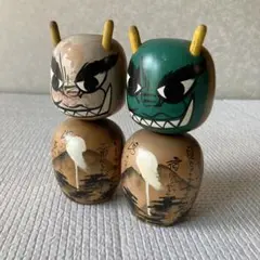 大津絵 鬼の寒念仏 木彫 一刀彫 魔除け こけし 郷土玩具 大 大津絵 鬼の寒念仏 木彫 一刀彫 魔除け こけし 郷土玩具 中01 - メルカリ