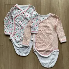 プチバトー　長袖ボディ２枚セット　67cm