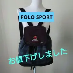 ポロラルフローレン　ポロベア　リュックサック　チェック柄