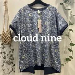 新品cloudnine 花柄 半袖Tシャツ ネイビー系のサムネイル