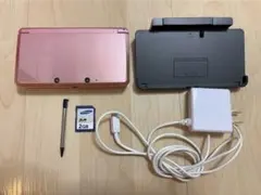 【美品】Nintendo 3DS 本体＋専用充電器台アダプタ＋SDカード付き
