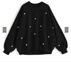 GRL パール付きトレーナー