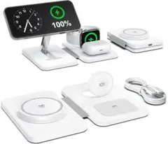 【3 in1・15W急速充電・magsafe】ワイヤレス充電器 C-Cケーブル付